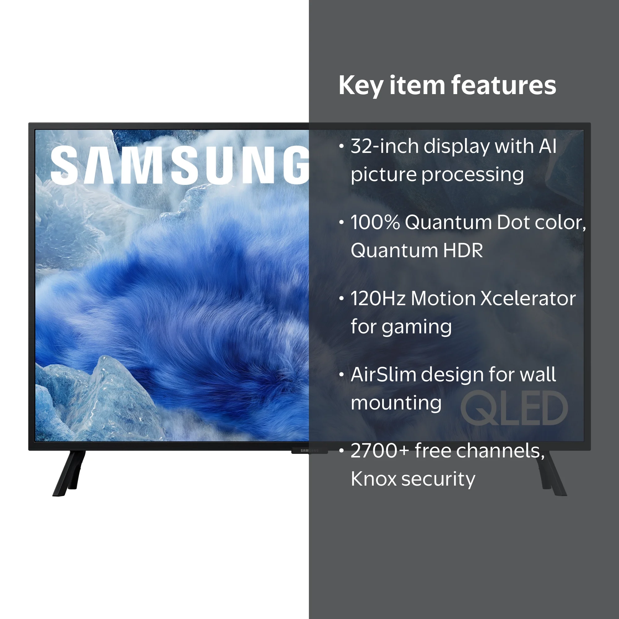 Samsung 32” Class QLED Q8F 4K Samsung Vision AI Smart TV 2025