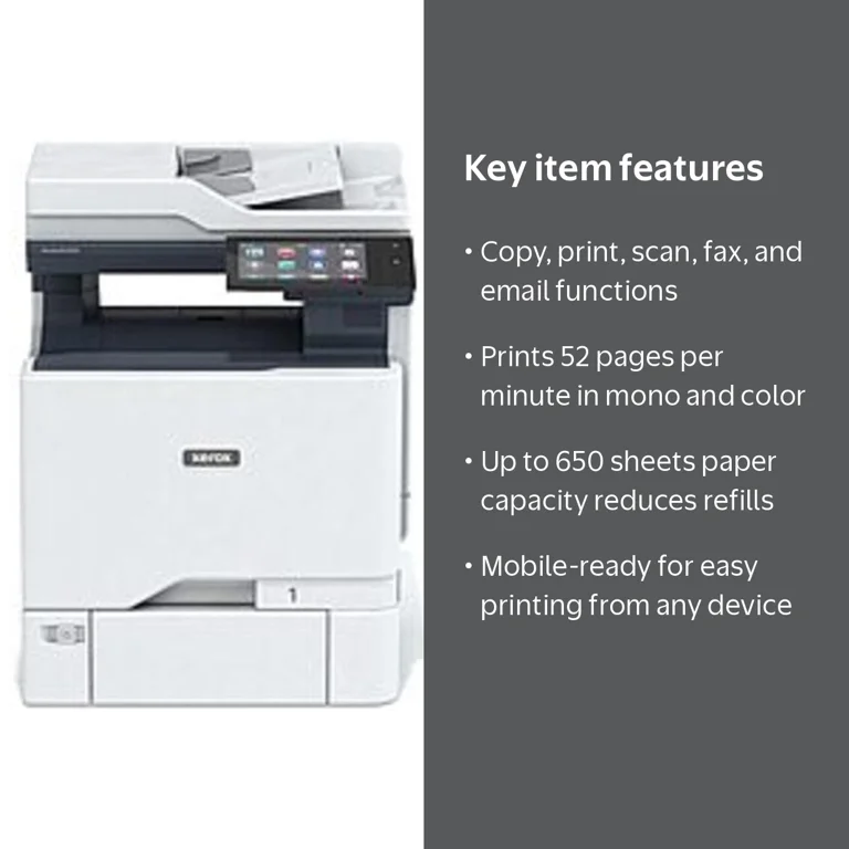 Xerox VersaLink C625 Color Multifunction Printer, White/Black