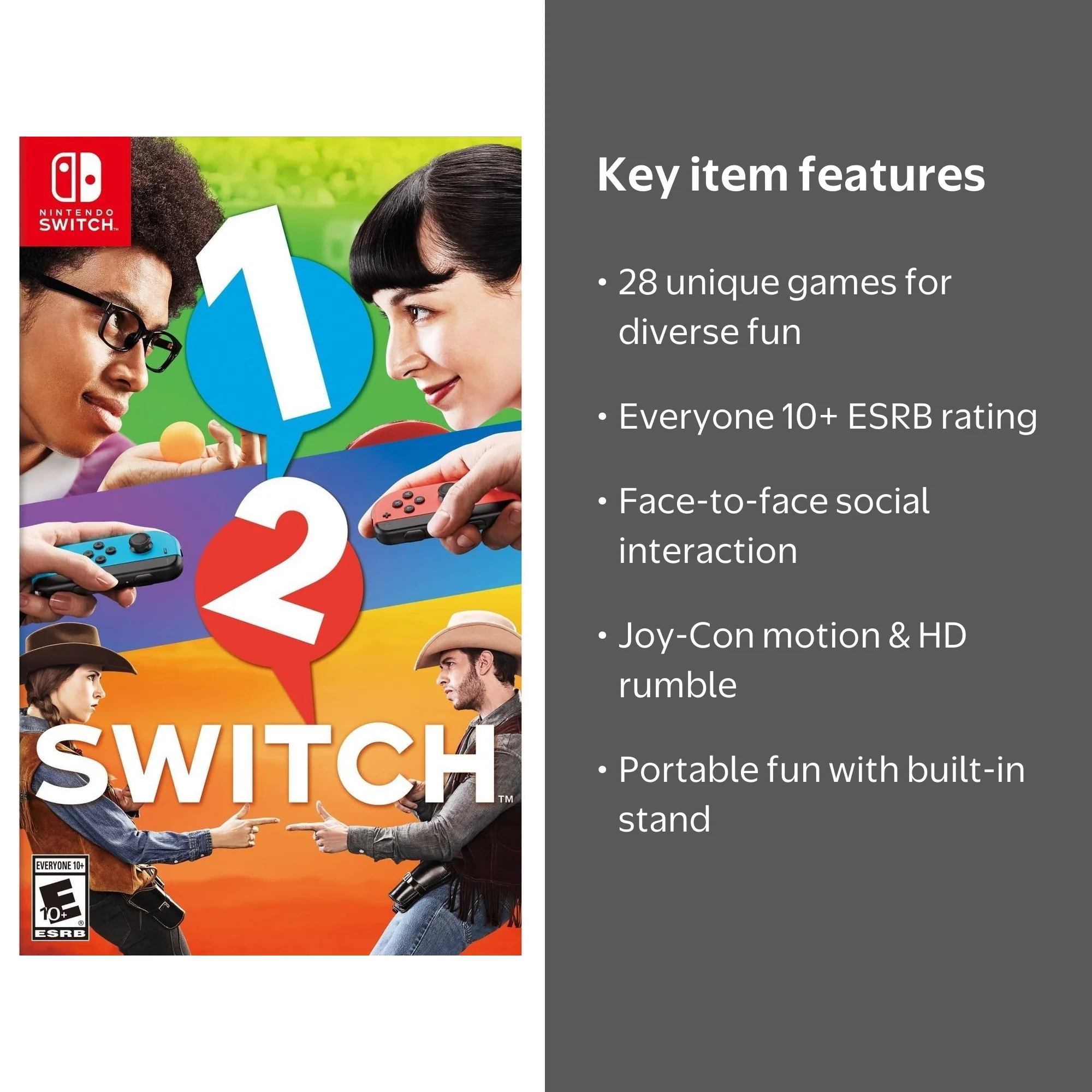 Nintendo 1-2-Switch Game for Nintendo Switch, 045496590444