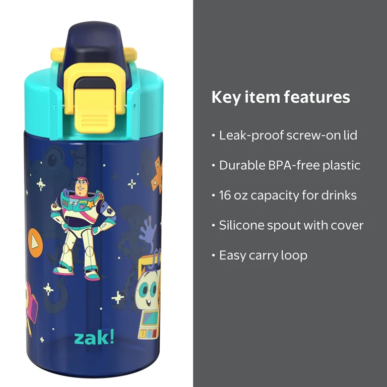 Zak Designs 16oz Toy Story Durable Plastic Jubilation Water Bottle