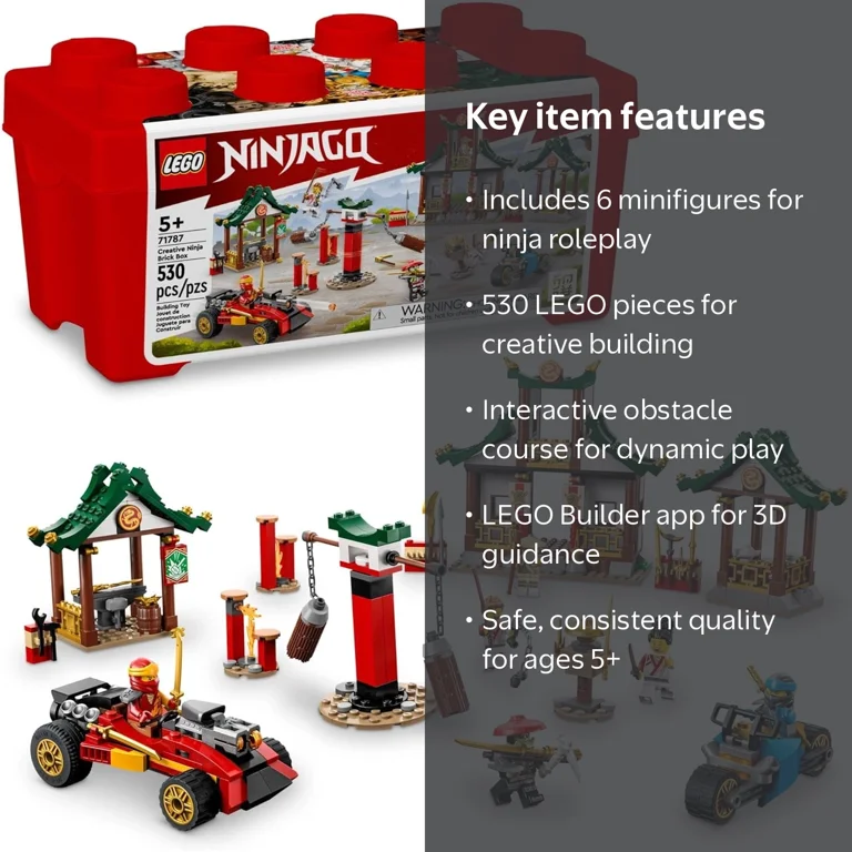 LEGO Ninjago Interlocking Block Building Set, 530 pcs - Walmart.com