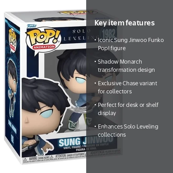 Funko, POP Animation, Sung Jinwoo, Shadow Monarch, Vinyl Figure