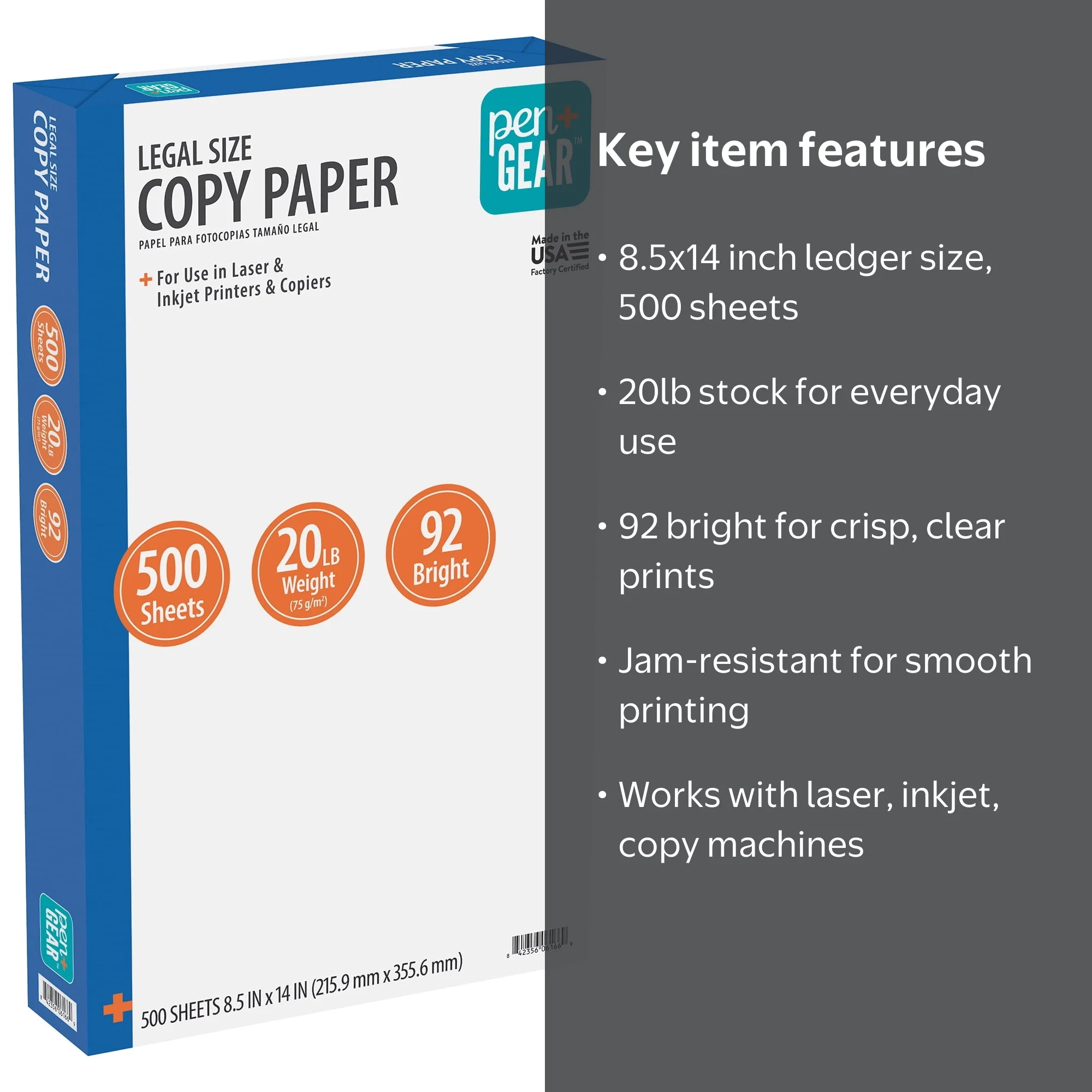 Pen+Gear Copy Paper, 8.5