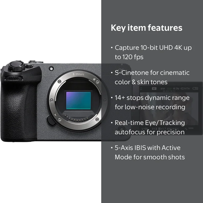 Sony, Cinema Line FX30 Super 35 Camera Body, Black - Walmart.com