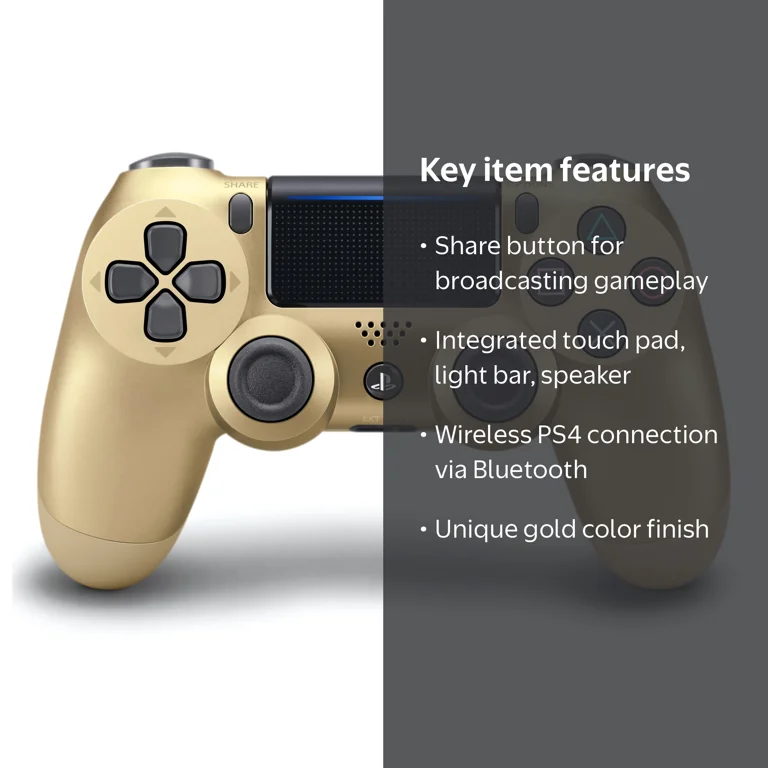 Sony Gold PlayStation 4 DualShock 4 Controller - Walmart.com