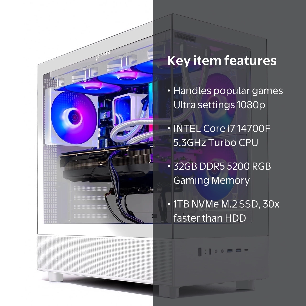 Skytech Azure Gaming PC Desktop INTEL Core i7 14700F MC NVIDIA