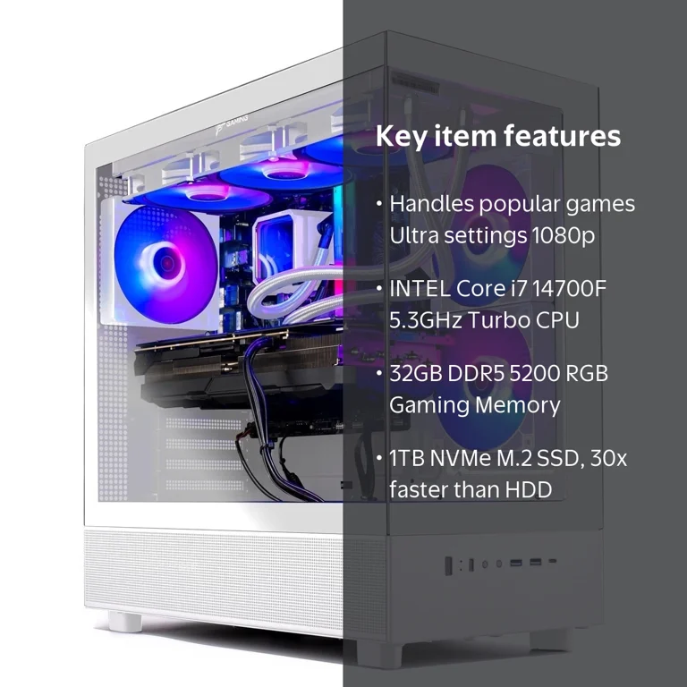 Skytech Azure Gaming PC Desktop INTEL Core i7 14700F MC NVIDIA
