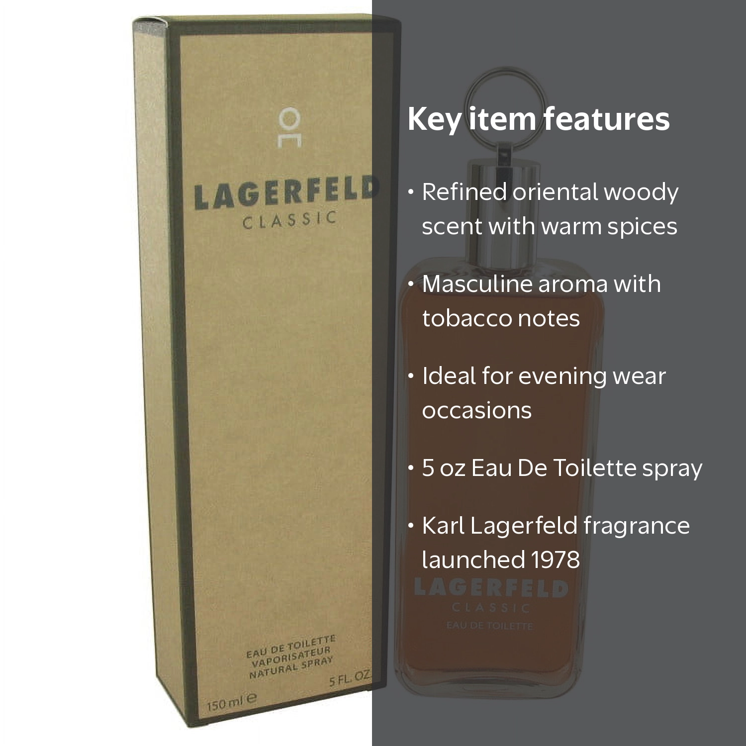 KARL LAGERFELD PARIS, Eau De Toilette Spray, for Men, 5 oz