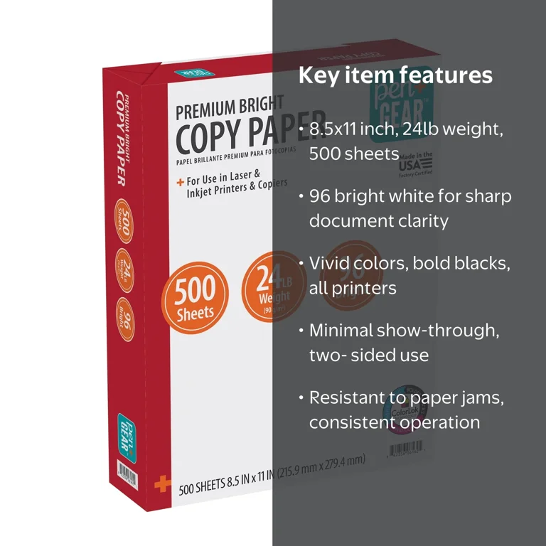 Pen+Gear Premium Bright Paper, 8.5