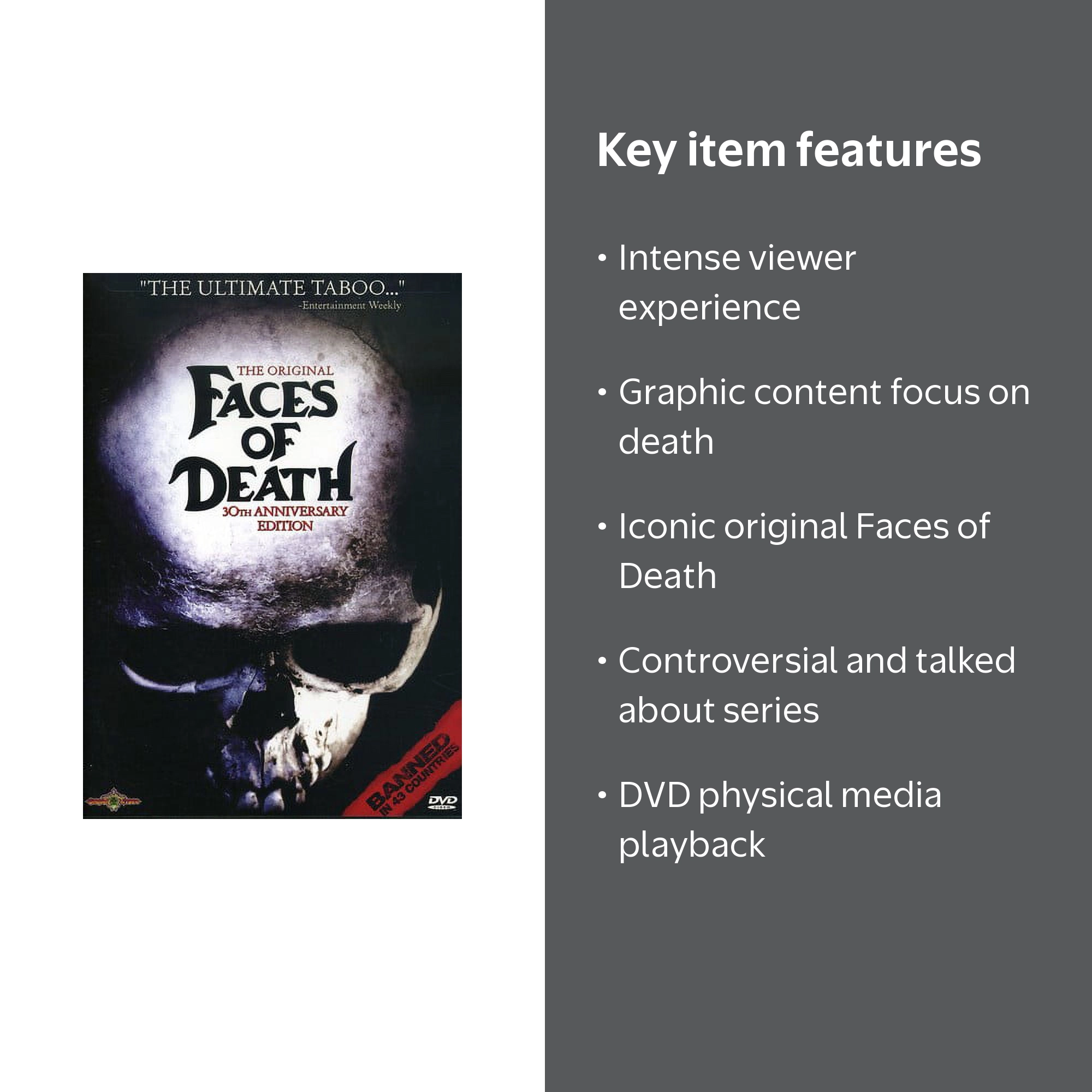 The Original Faces of Death (DVD) - Walmart.com