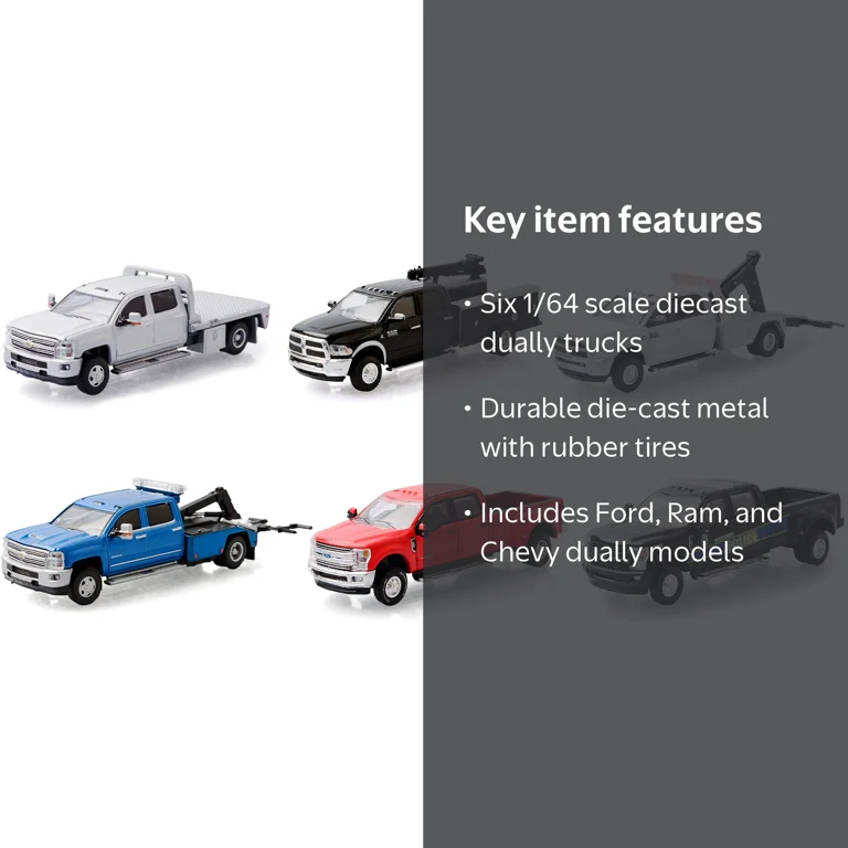 Greenlight Dually Drivers Trucks Series 5 Diecast Model Cars 1/64