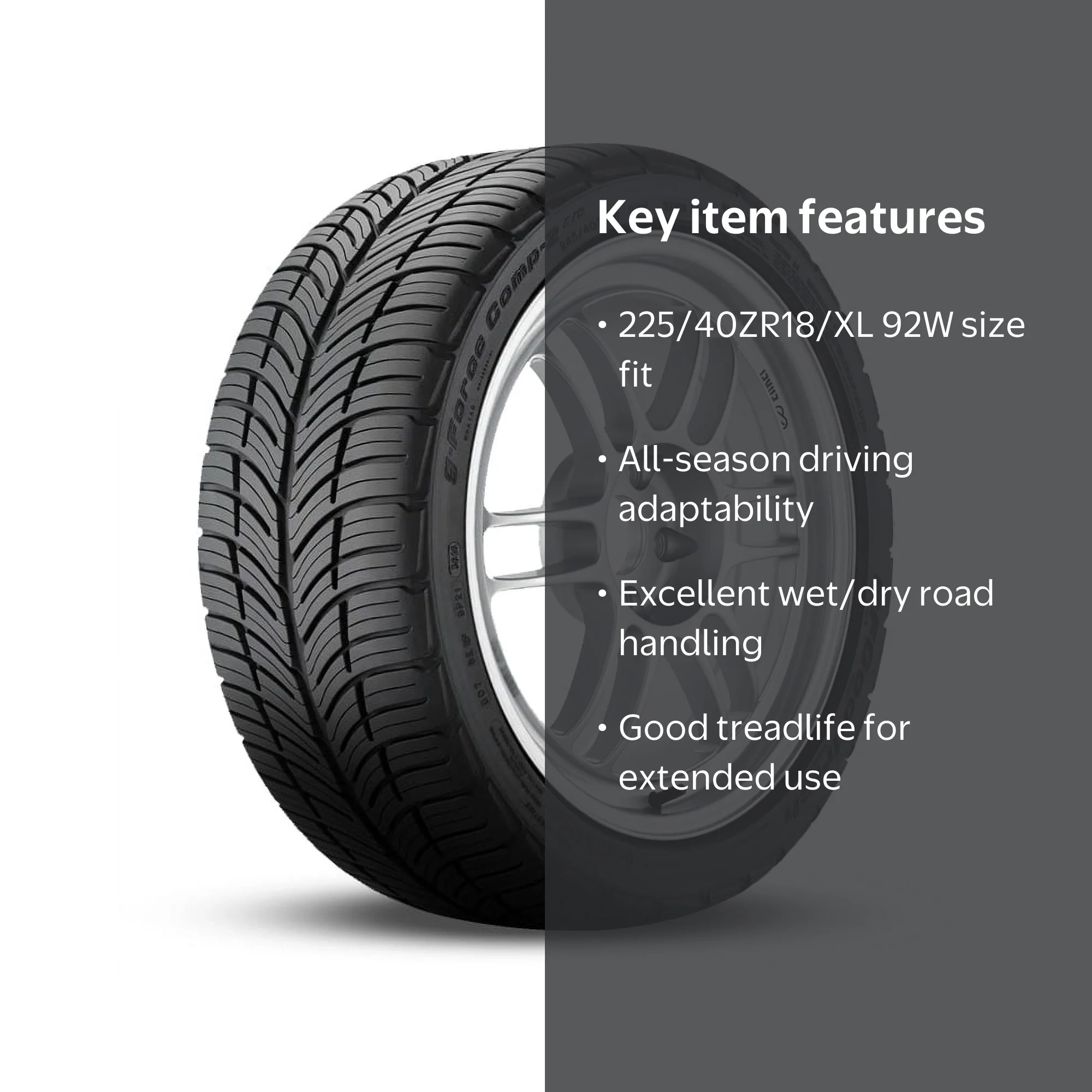 BFGoodrich High Performance Ultra Sports g-Force COMP-2 A/S PLUS