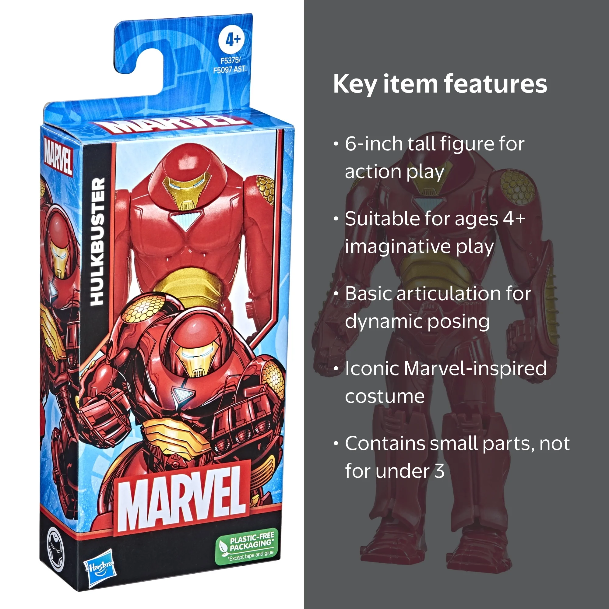 Marvel Hulkbuster Toy - 6-inch Scale Action Figure - Walmart.com