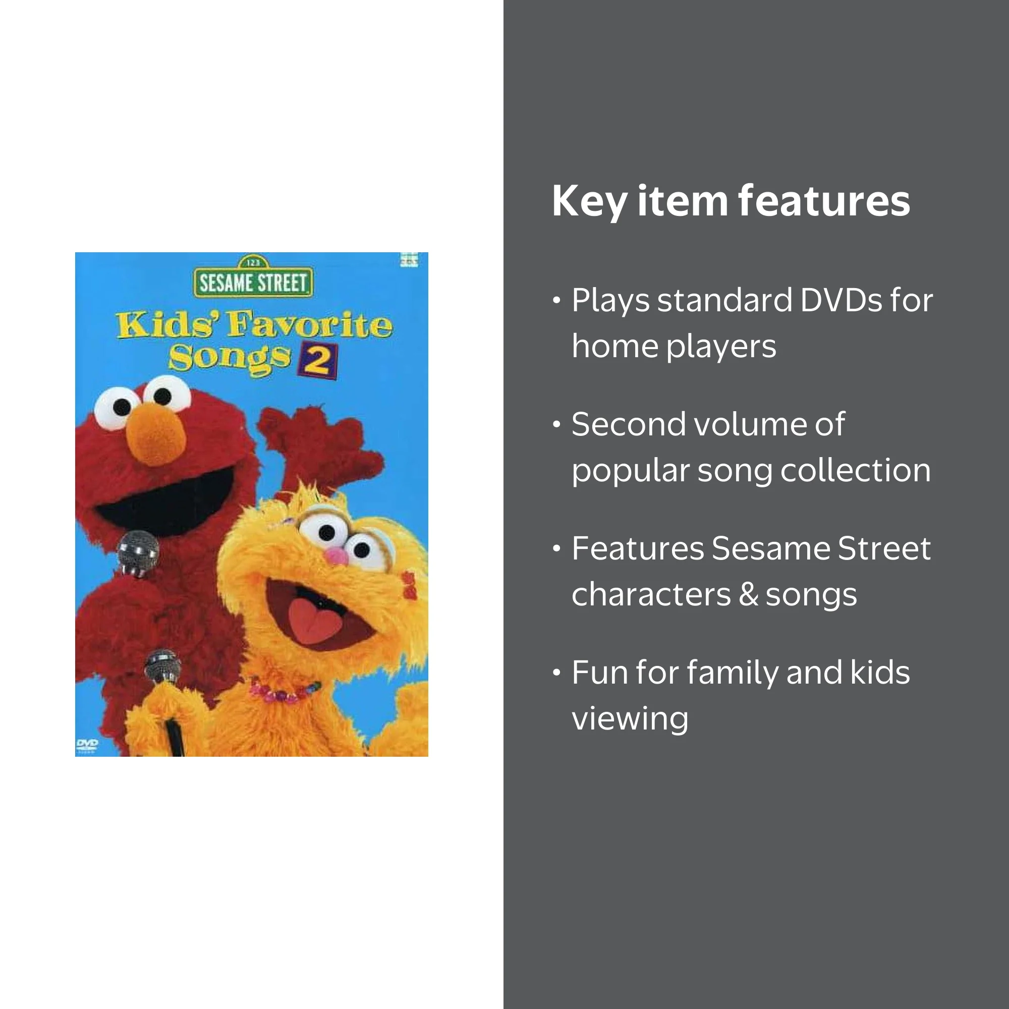 Kids Favorite Songs: Volume 2 (DVD), Sesame Street, Kids & Family