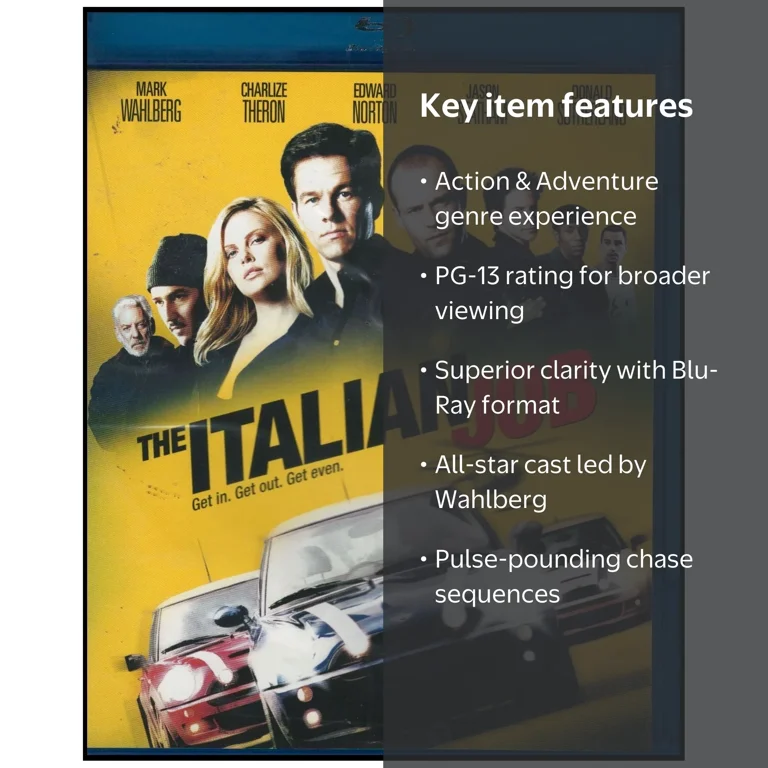 Paramount, The Italian Job Blu-Ray, PG-13 Action & Adventure