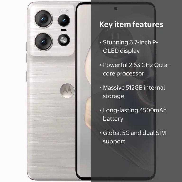 Motorola Edge 50 Pro Android Phone, Dual SIM, 512GB ROM + 12GB RAM