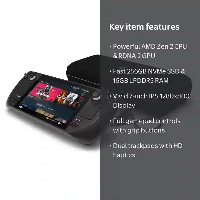 Valve Steam Deck 256gb Electric Handheld System Console Black Valve Steam Deck 256gb Electric Handheld System Console Black