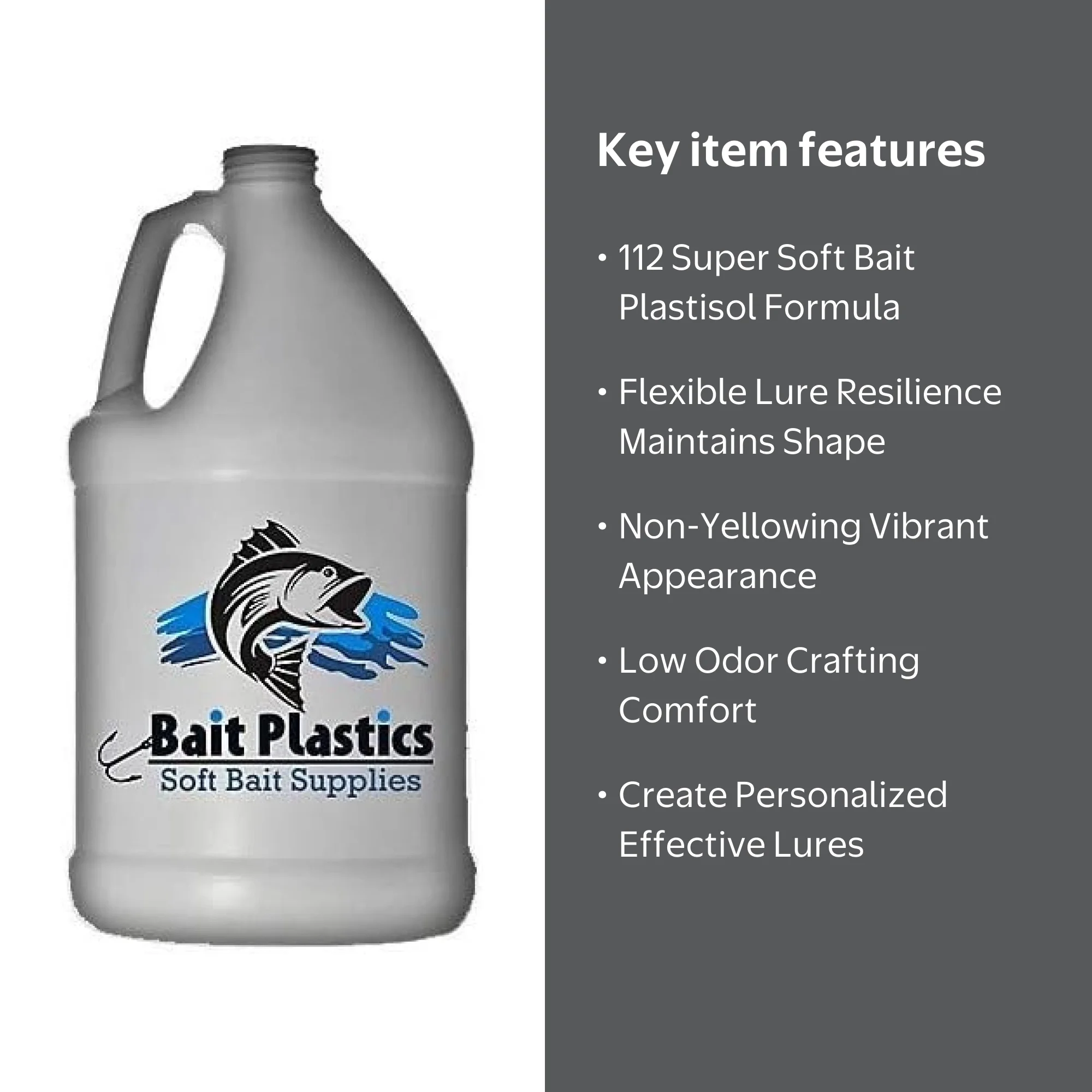 Bait Plastics Premium Fishing Lure Making Plastisol - 112 Super