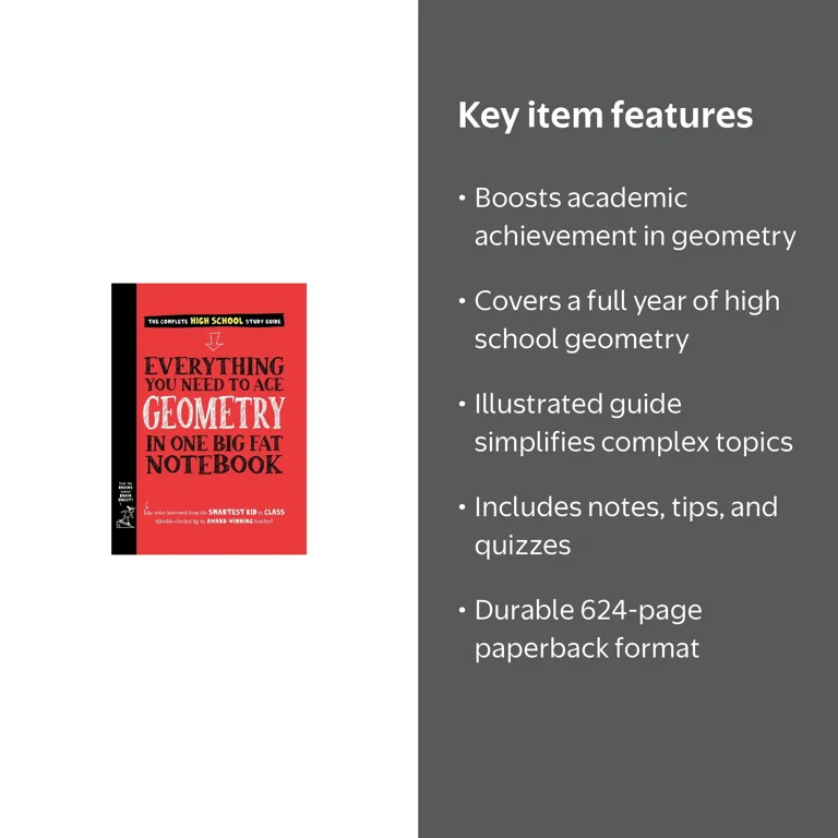 Everything You Need to Ace Geometry in One Big Fat Notebook