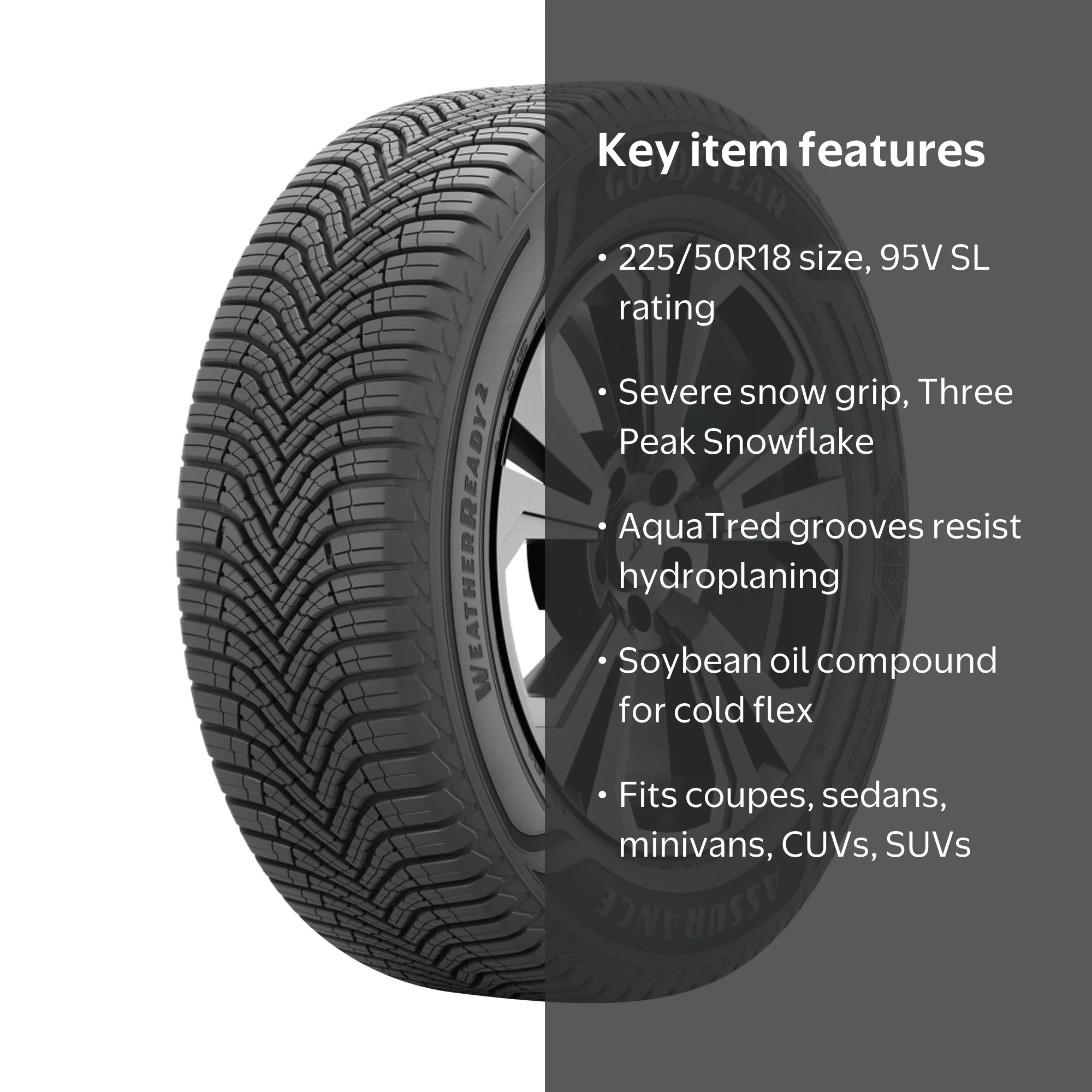 Goodyear Assurance WeatherReady 2 All Weather 225/50R18 95V