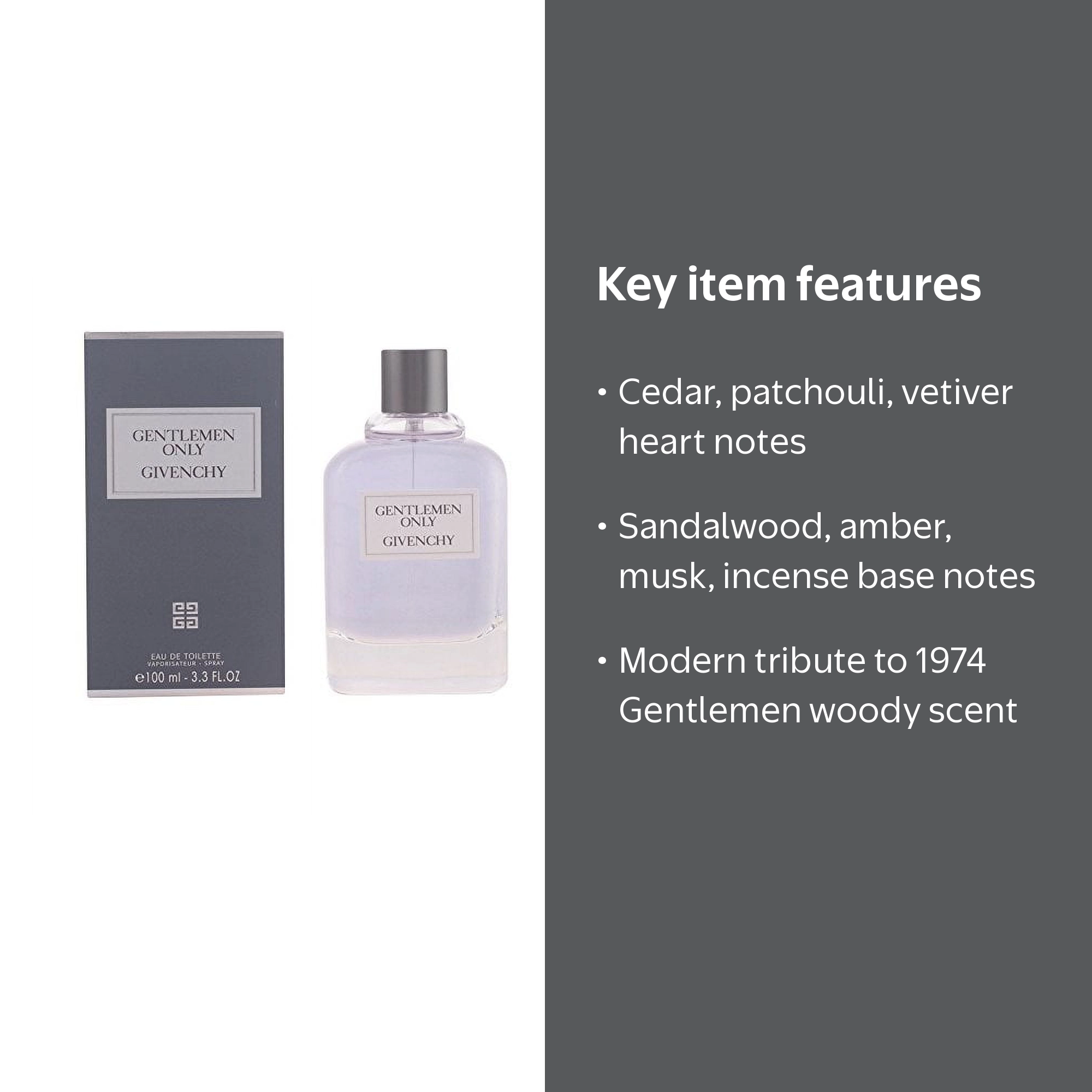 Givenchy Gentlemen Only Eau De Toilette Spray, 3.3 fl oz, Woody
