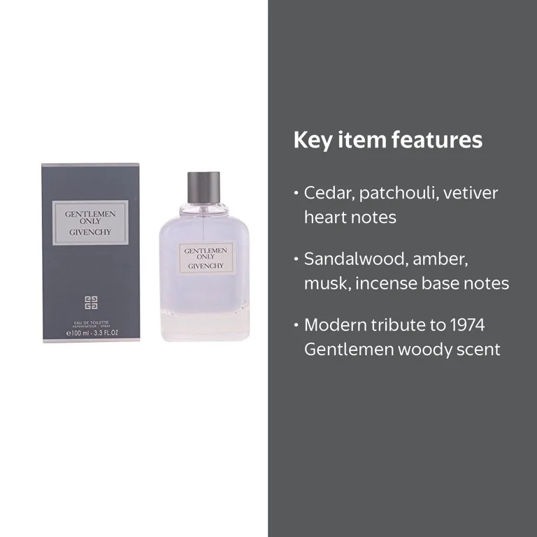 Givenchy Gentlemen Only Eau De Toilette Spray, 3.3 fl oz, Woody