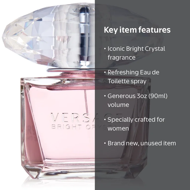 Versace, Bright Crystal EDT Spray, 3.0 oz, Multicolor - Walmart.com