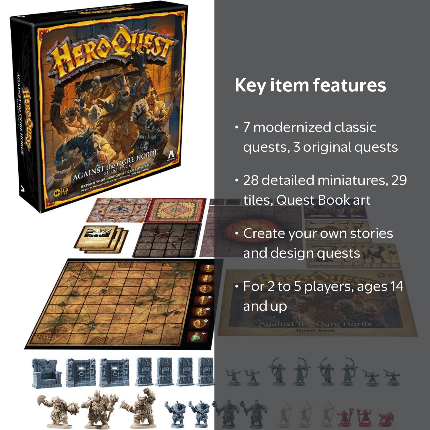 Hasbro Gaming - Avalon Hill HeroQuest: Against the Ogre Horde