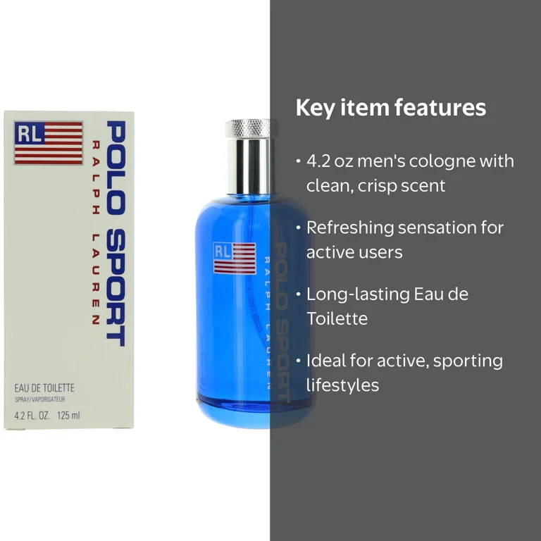 Ralph Lauren Polo Sport Cologne for Men - 4.2 oz Eau De Toilette