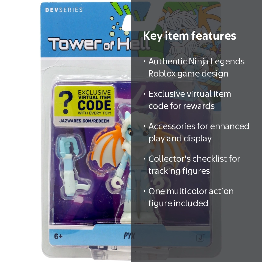 Jazwares Tower of Hell Roblox Ninja Legends Pyx Action Figure