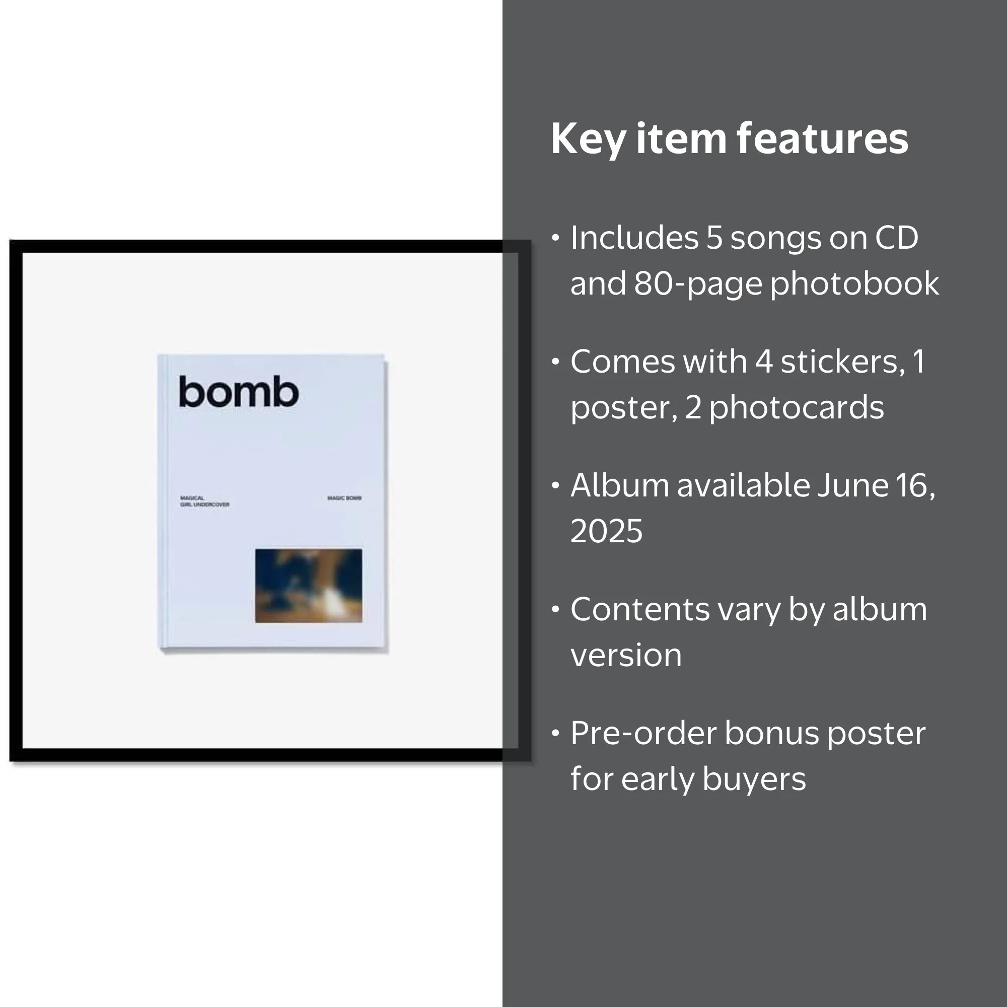 ILLIT - [BOMB] 3rd Mini Album MAGIC BOMB Version - Walmart.com