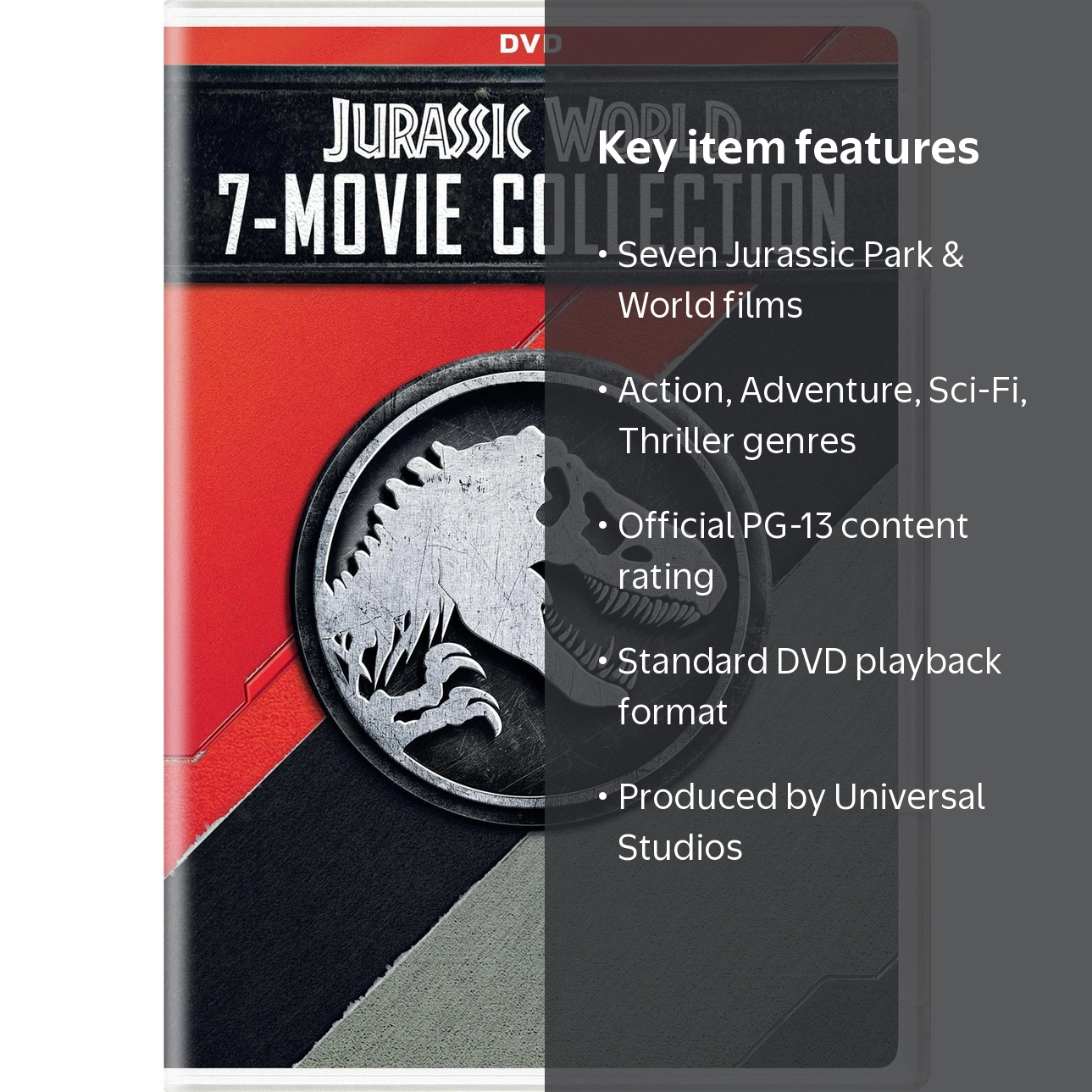 SDS, Jurassic World 7-Movie Collection, DVD, Action, Sci-Fi