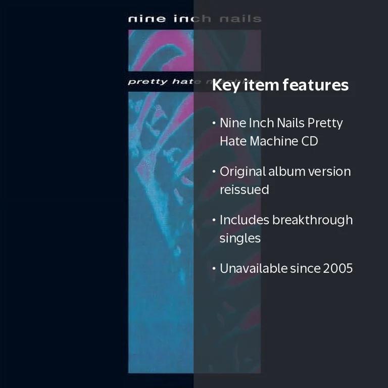 Nine Inch Nails - Pretty Hate Machine - CD - Walmart.com