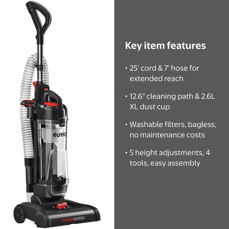 Eureka, Power Speed Multi-Surface Upright Vacuum, NEU180