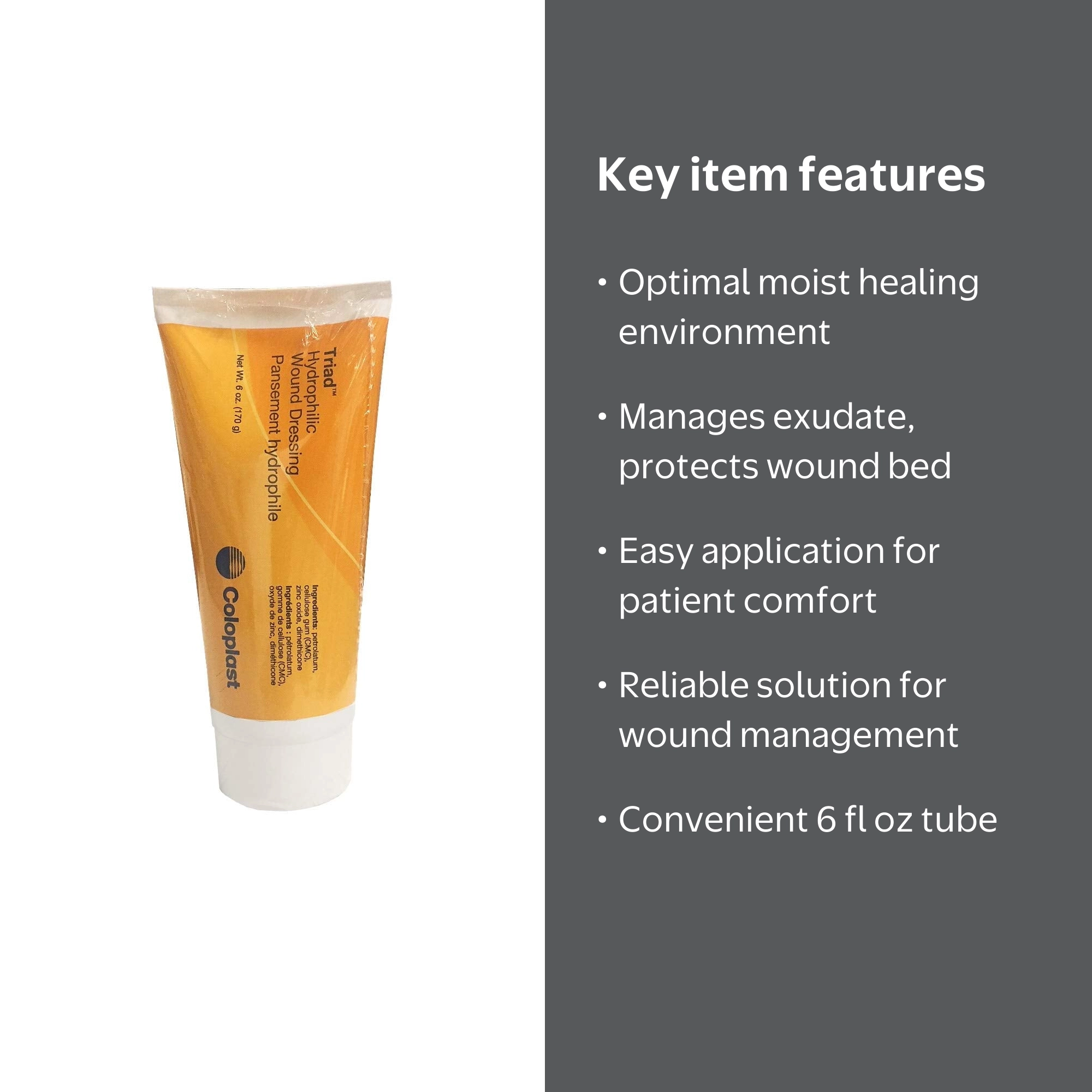 triad wound dressing cream Coloplast Triad Hydrophilic Wound Dressing Paste