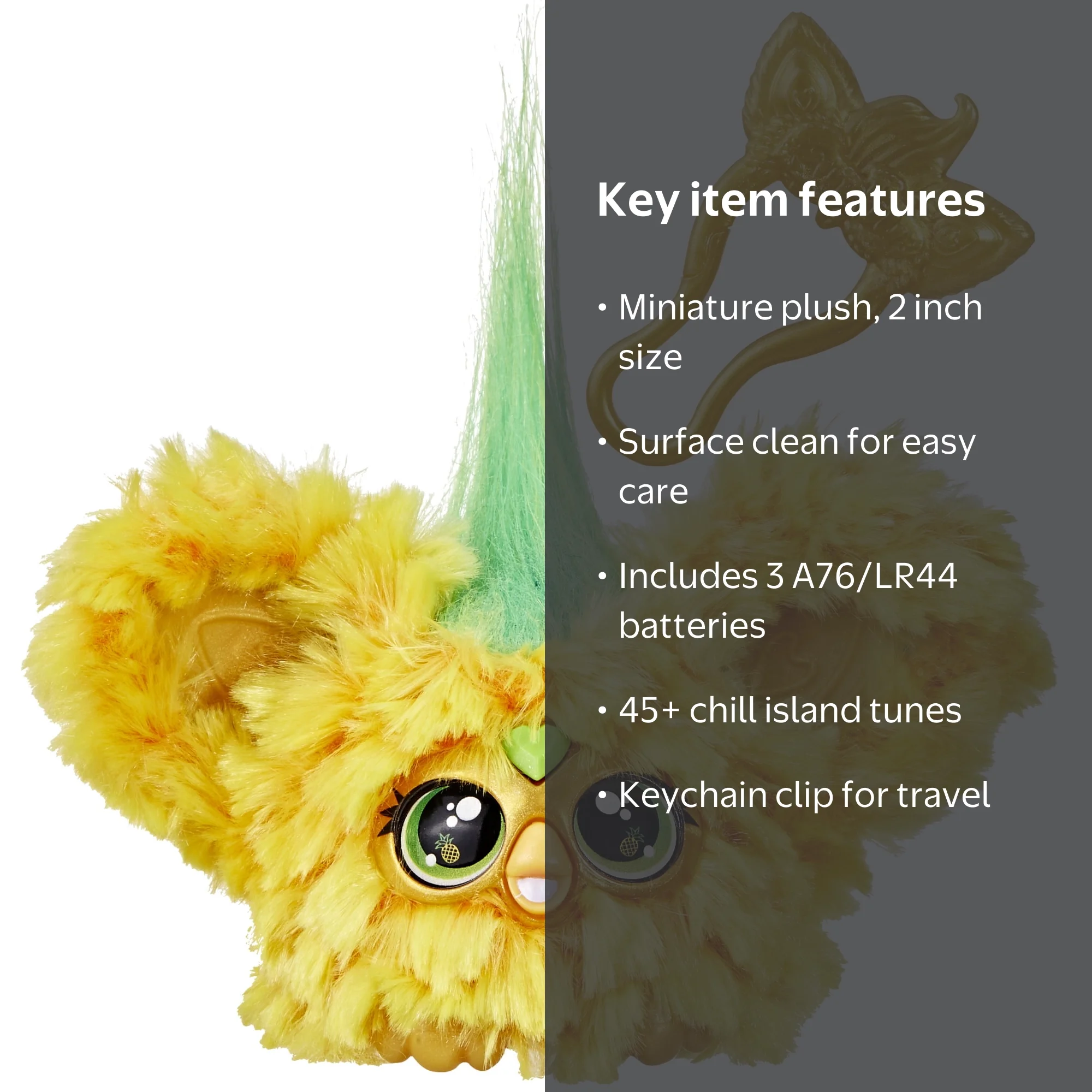 Furby Furblets Hoo-Lah Pineapple Mini Electronic Plush Toy for