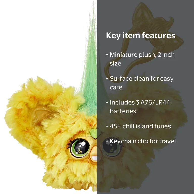 Furby Furblets Hoo-Lah Pineapple Mini Electronic Plush Toy for