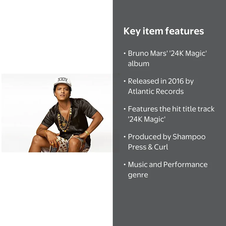 Bruno Mars - Legendary 24k Magic: Original Music & Performance