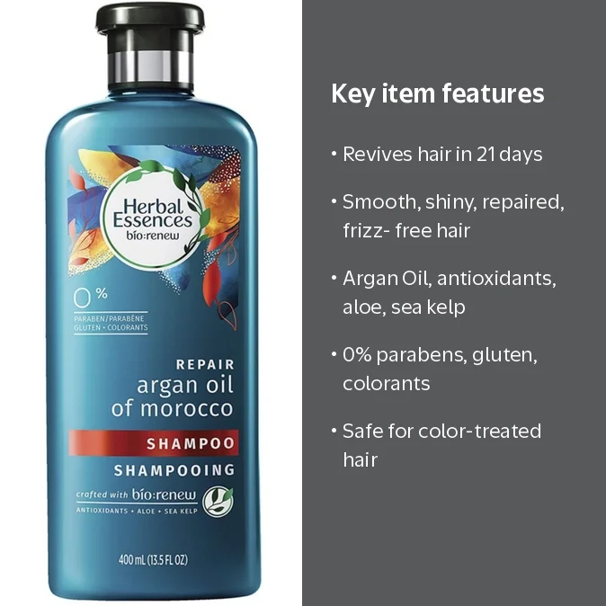 Herbal Essences, Repair Shampoo, 13.5 oz, Argan Oil of Morocco