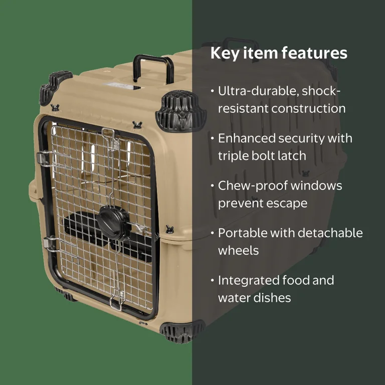 Mammoth Guardian Strong and Durable 36 inch Plastic Dog Kennel
