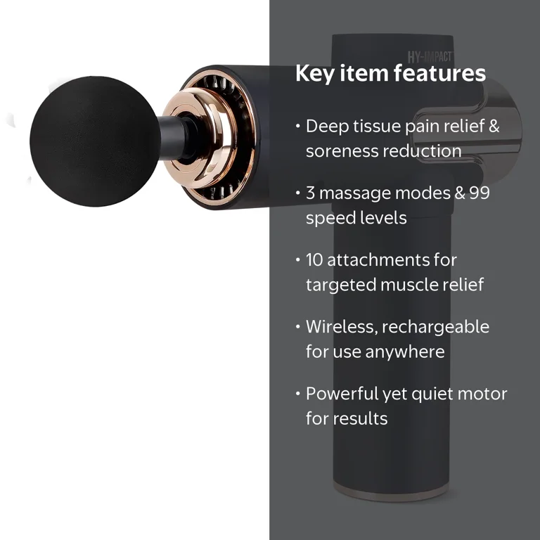 HY-IMPACT Power Pulse Deep Tissue Percussion Muscle Massager