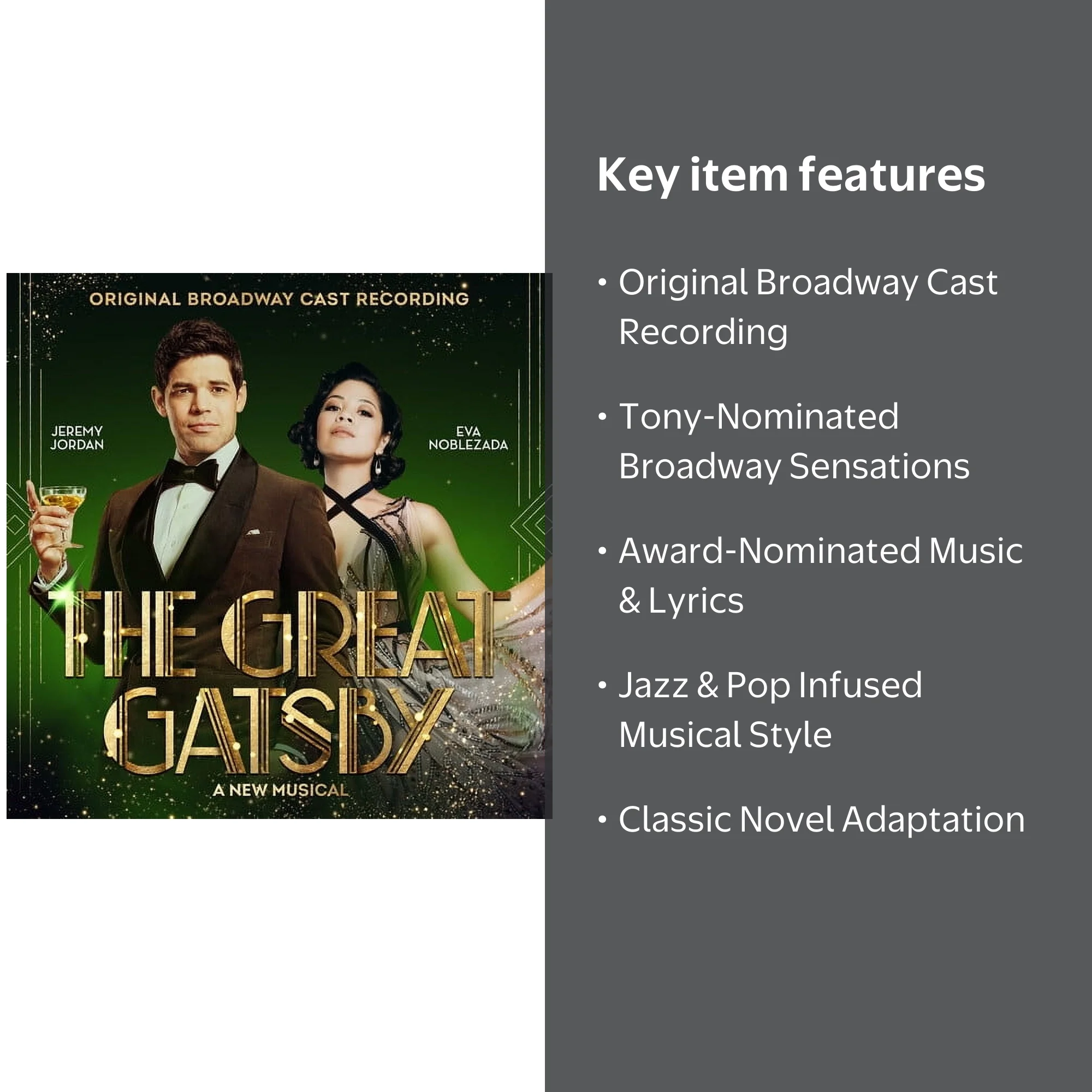 Original Broadway Cast of The Great Gatsby - A New Musical - CD