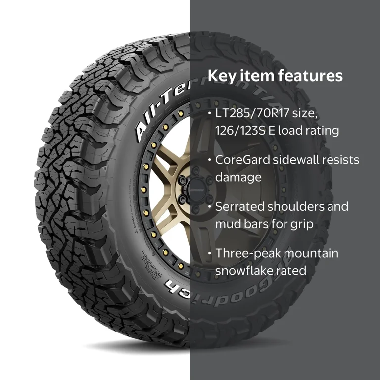 BFGoodrich, All-Terrain T/A KO3, LT285/70R17 126/123S E - Walmart.com