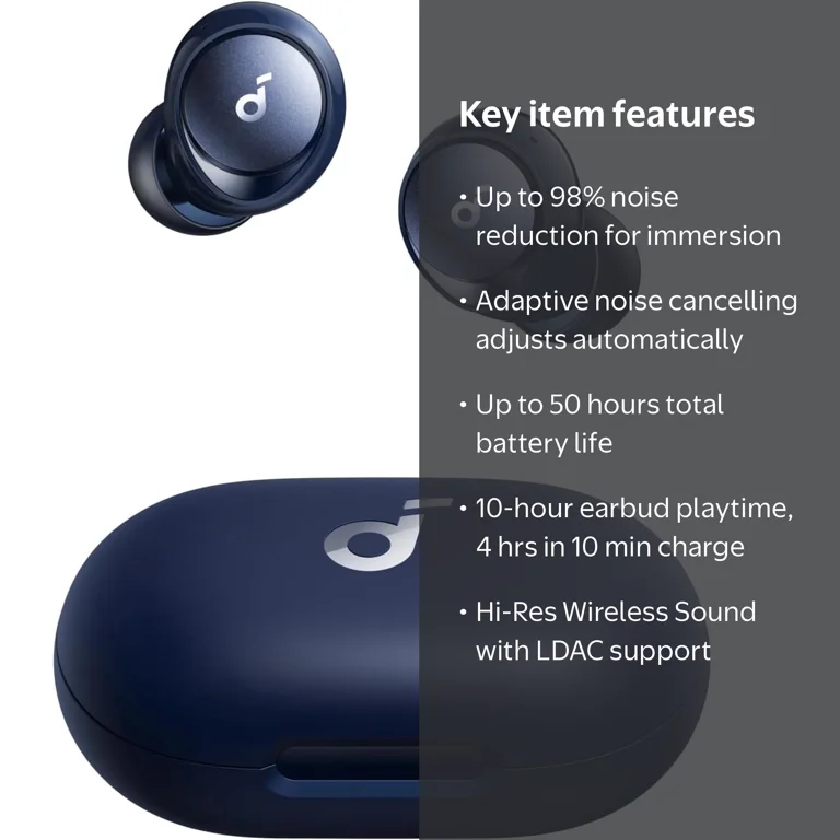 Soundcore Space A40 Wireless Earbuds, Noise Cancelling - Walmart.com