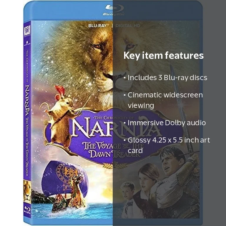 The Chronicles of Narnia Trilogy Blu Ray Collection, Includes