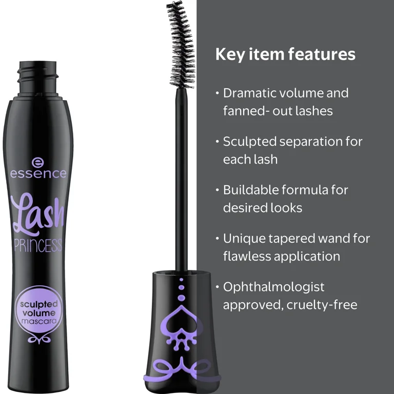 essence, Lash Princess Sculpted Volume Mascara, Black - Walmart.com
