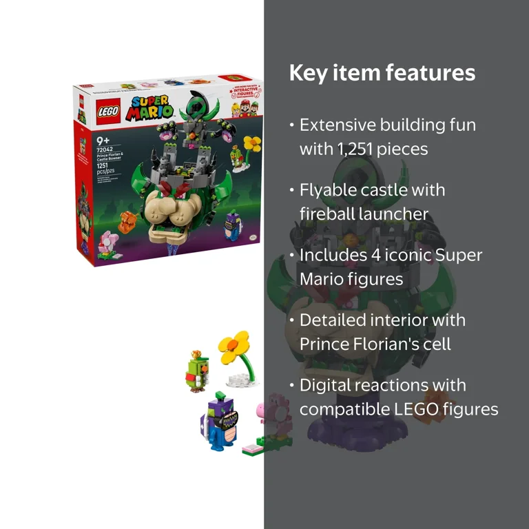 LEGO, Building Toy, 72042, Prince Florian Castle Bowser Final