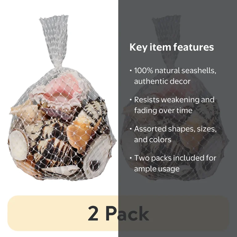 2 pack) A Mix Of Seashells In Assorted Sizes - Walmart.com