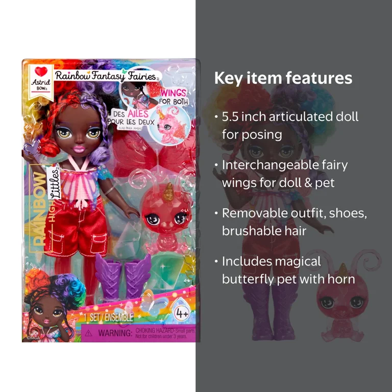 Rainbow High Littles Rainbow Fantasy Fairies Doll- Astrid