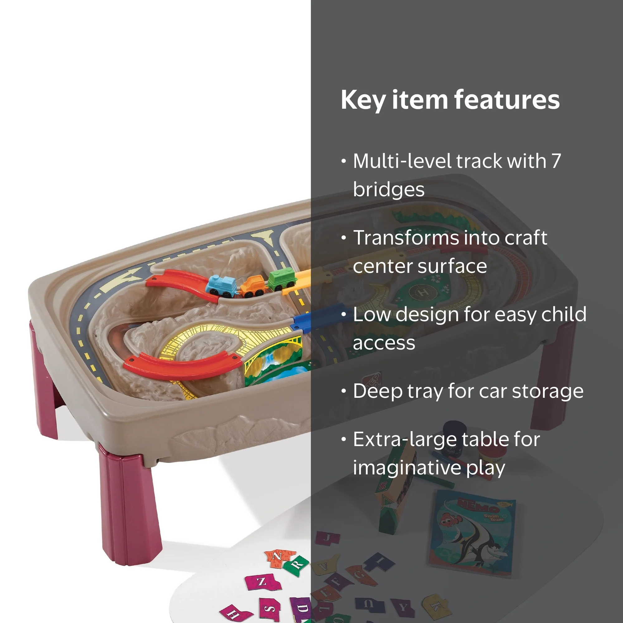 Step2 Deluxe Canyon Road & Train Table and Kids Activity Table 